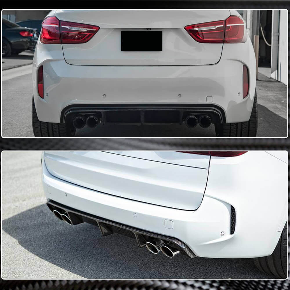 Дифузор заднього бампера V2 (для F85, Карбон) 4