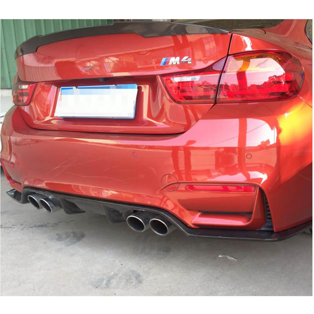 Дифузор заднього бампера V2 (для F82/F83, Карбон) 5