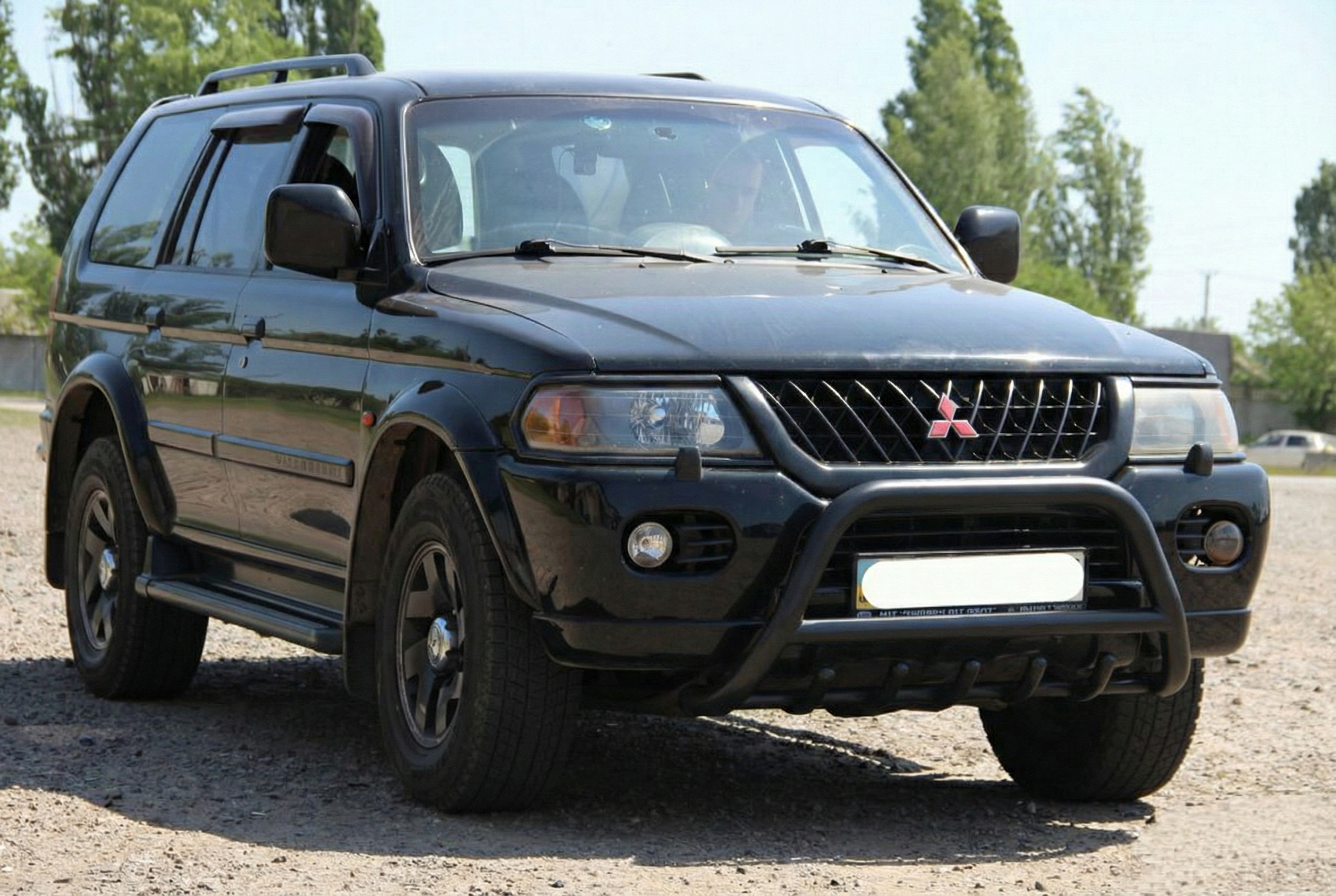 Кенгурятник WT003 Black (нерж)