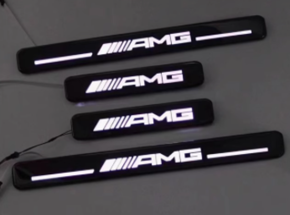 Накладки на пороги AMG-Style (Карбон)