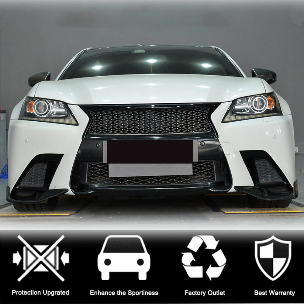 Накладки на передній бампер (для F-Sport 2011-2015, Карбон) 3