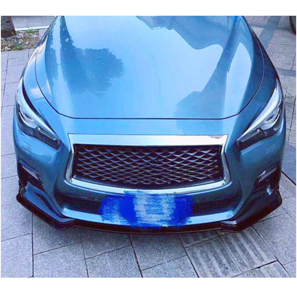 Накладка на передній бампер Lip V1 (для Q50 Sport 2018-2022, Карбон) 3