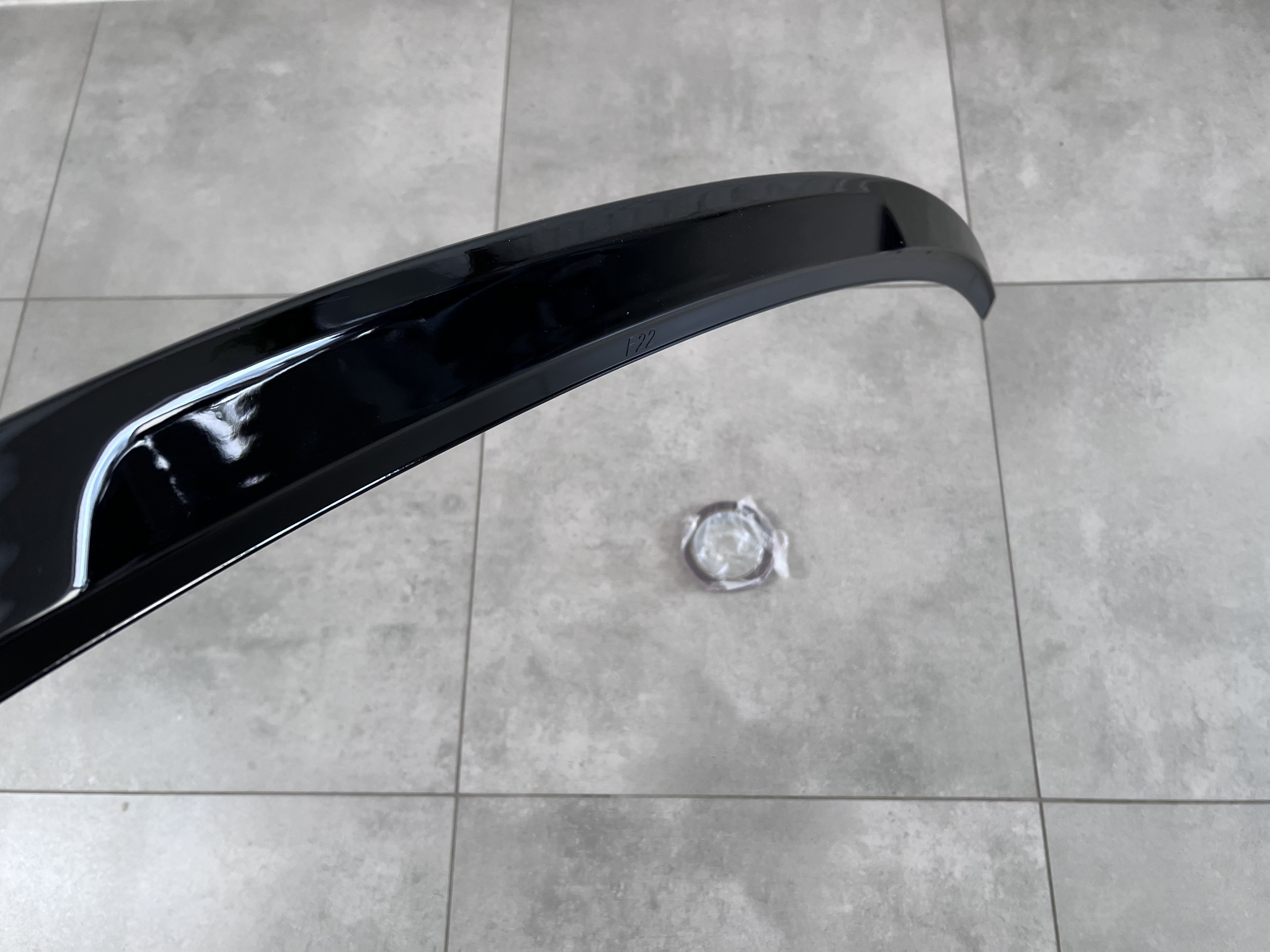 Спойлер ліп M Performance BMW 4 series F32 2013-2020 ABS пластик, чорний глянець 5