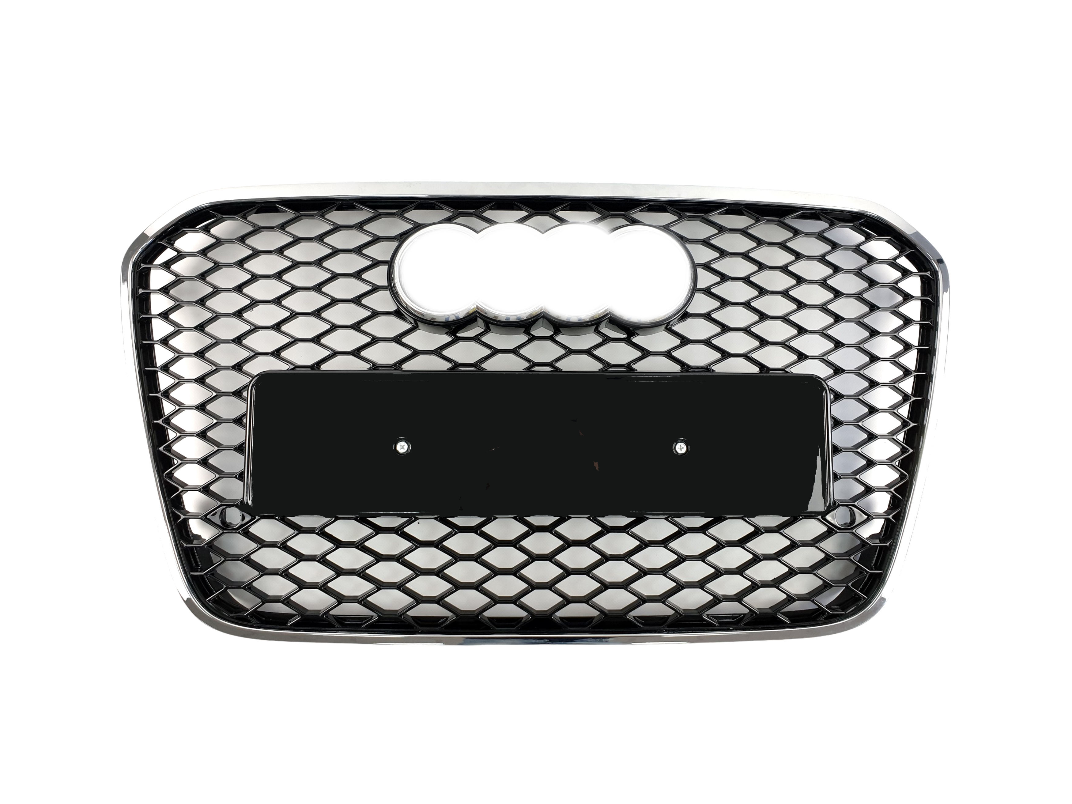 Решітка радіатора Chrome Black (в стилі RS6) на Audi A6 C7 2011-2014 року