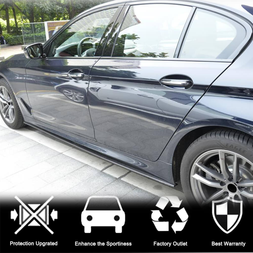 Накладки на пороги V1 (для M-Sport/M5 2017-2020, Карбон) 4