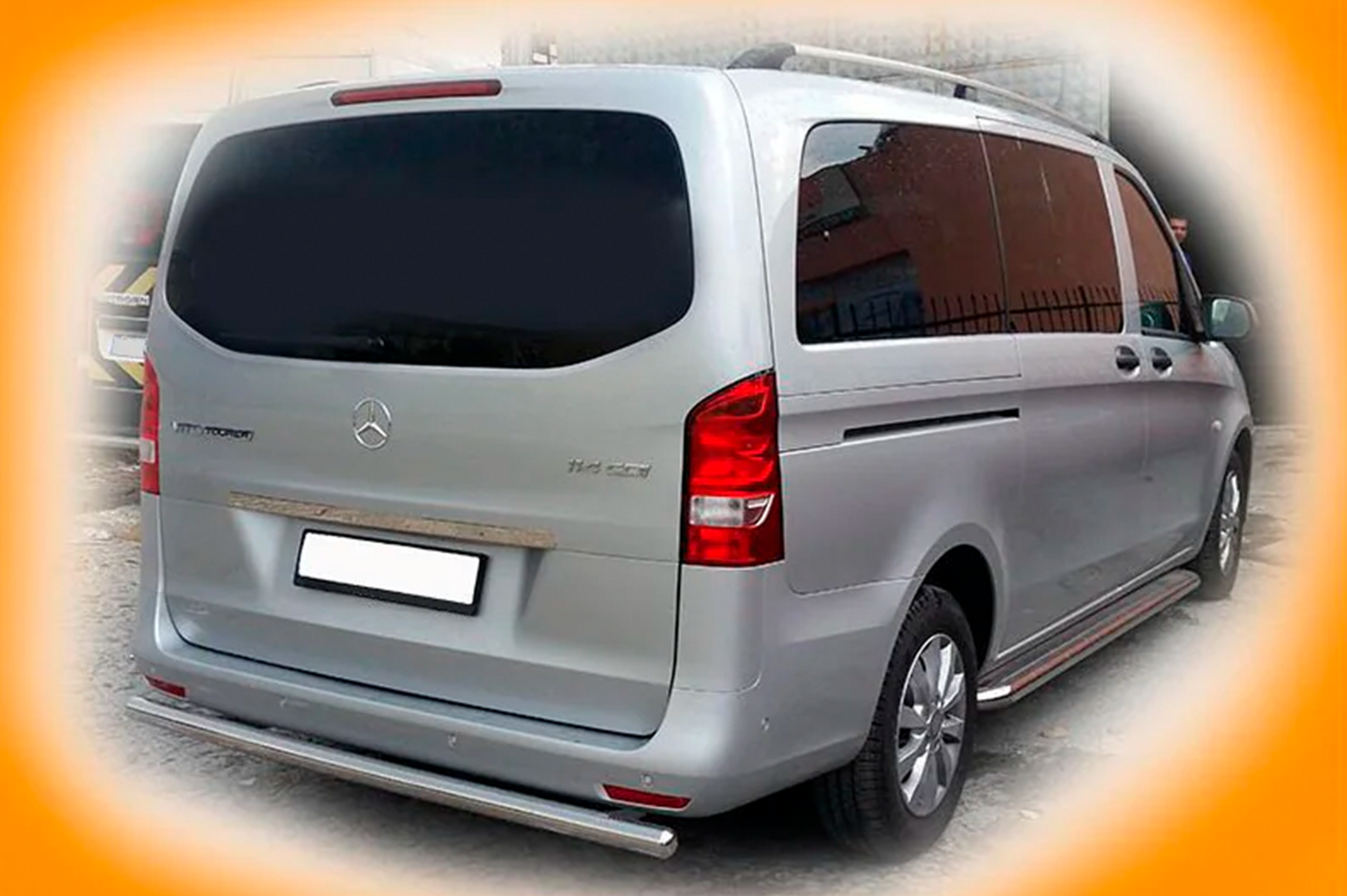 Задній захист AK002 (нерж.) 2