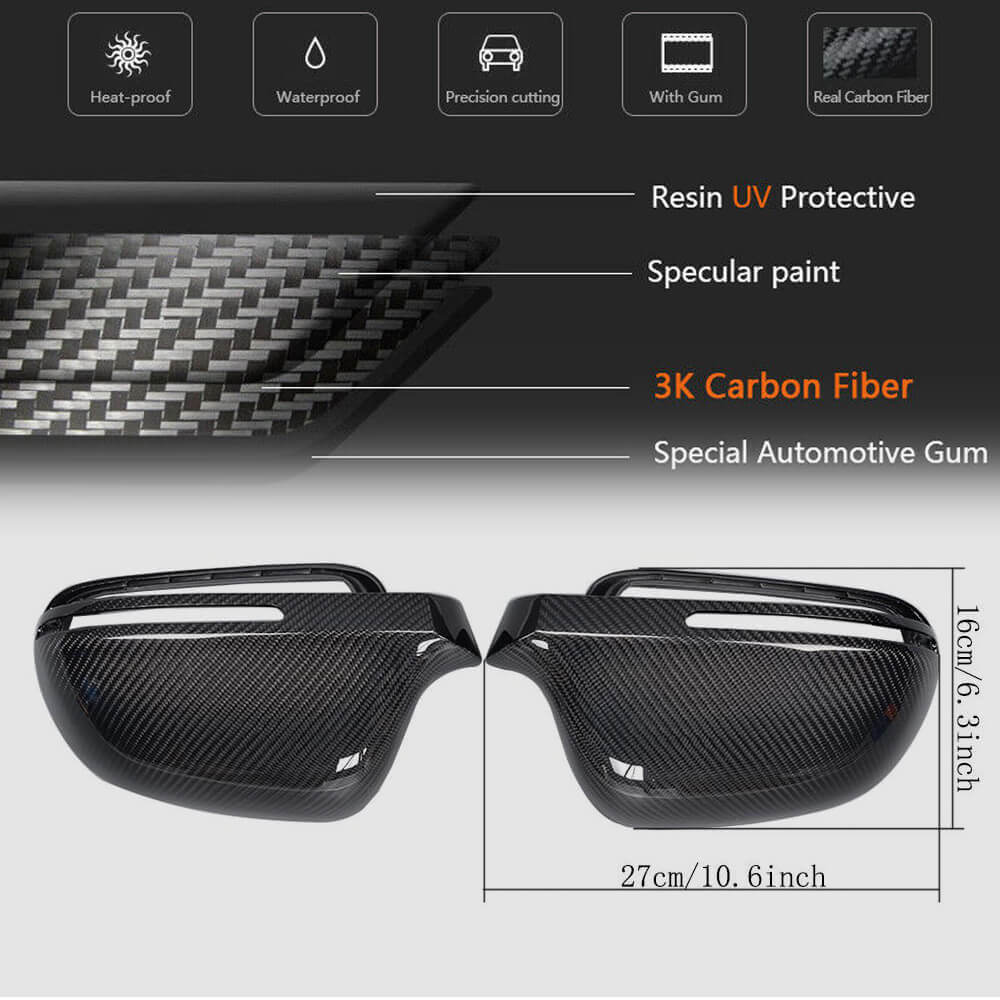 Накладки на дзеркала Заміна Стиль (Карбон) 5