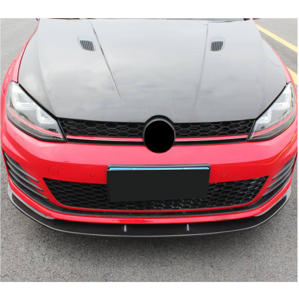 Накладка на передній бампер Lip V2 (для GTI HB 2012-2017, Карбон) 3