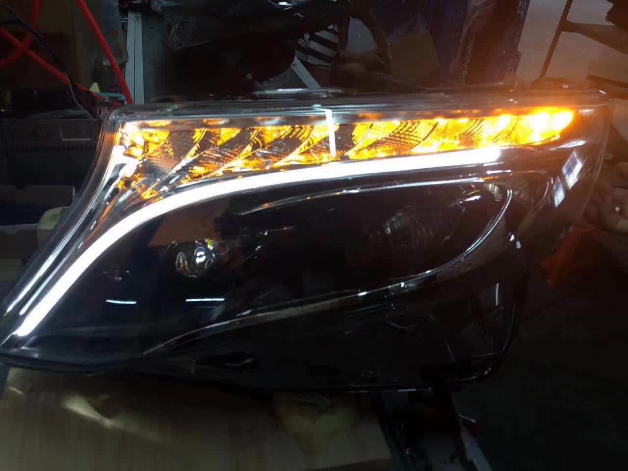 Full led фари стиль OEM Mercedes Benz W447 Vito / V-class / Metris (ліва+ права) комплектні з блоками 6
