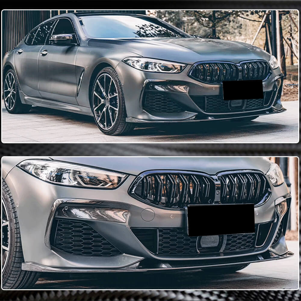 Накладка на передній бампер Lip V3 (для M-Sport, Карбон) 5
