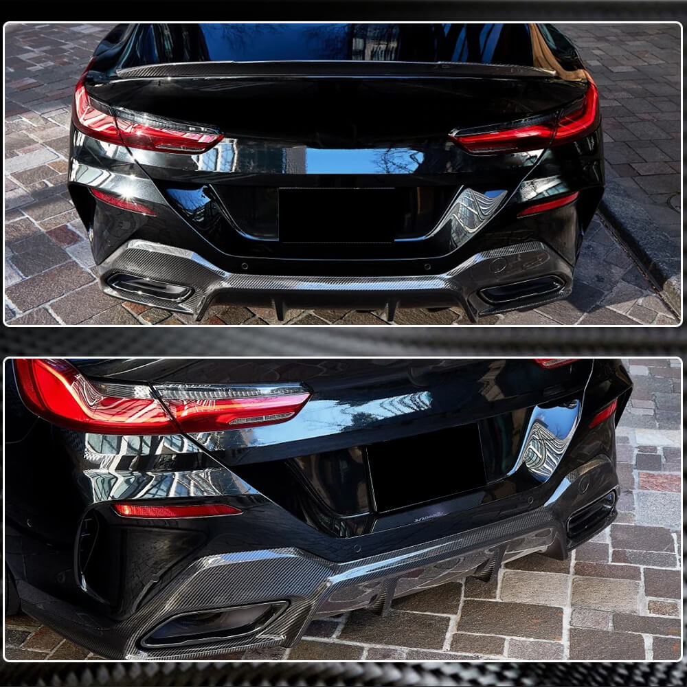 Дифузор заднього бампера V2 (для G16 M-Sport, Карбон) 5