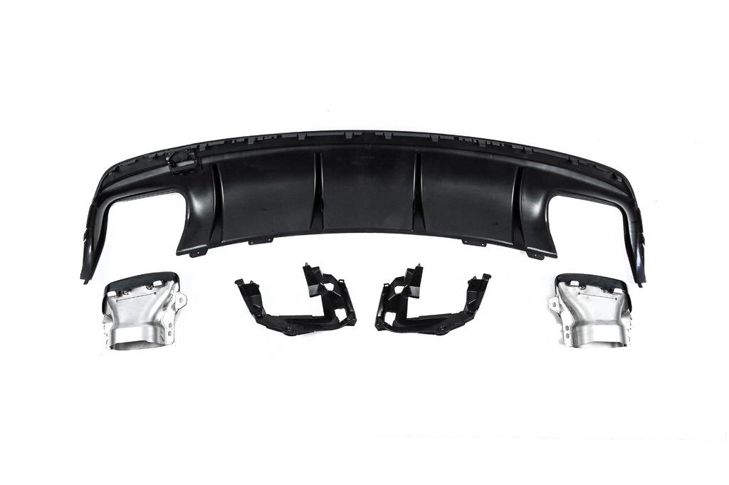 Задній дифузор Black (дизайн CLA45 з насадками) 5
