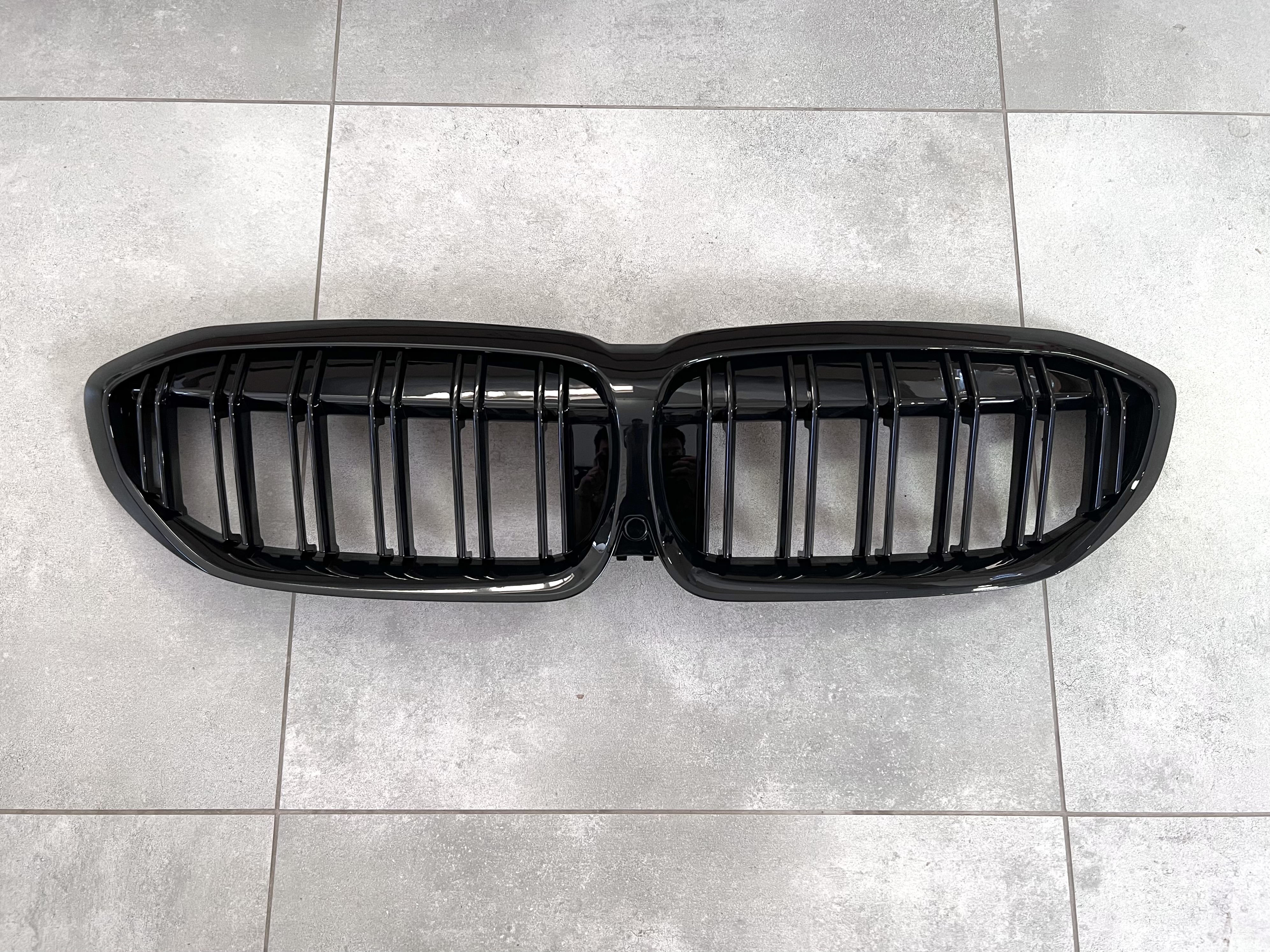 Решітка радіатора ніздрі M-Look для BMW 3 Series G20 / G21 2018-2022 чорний глянець 4