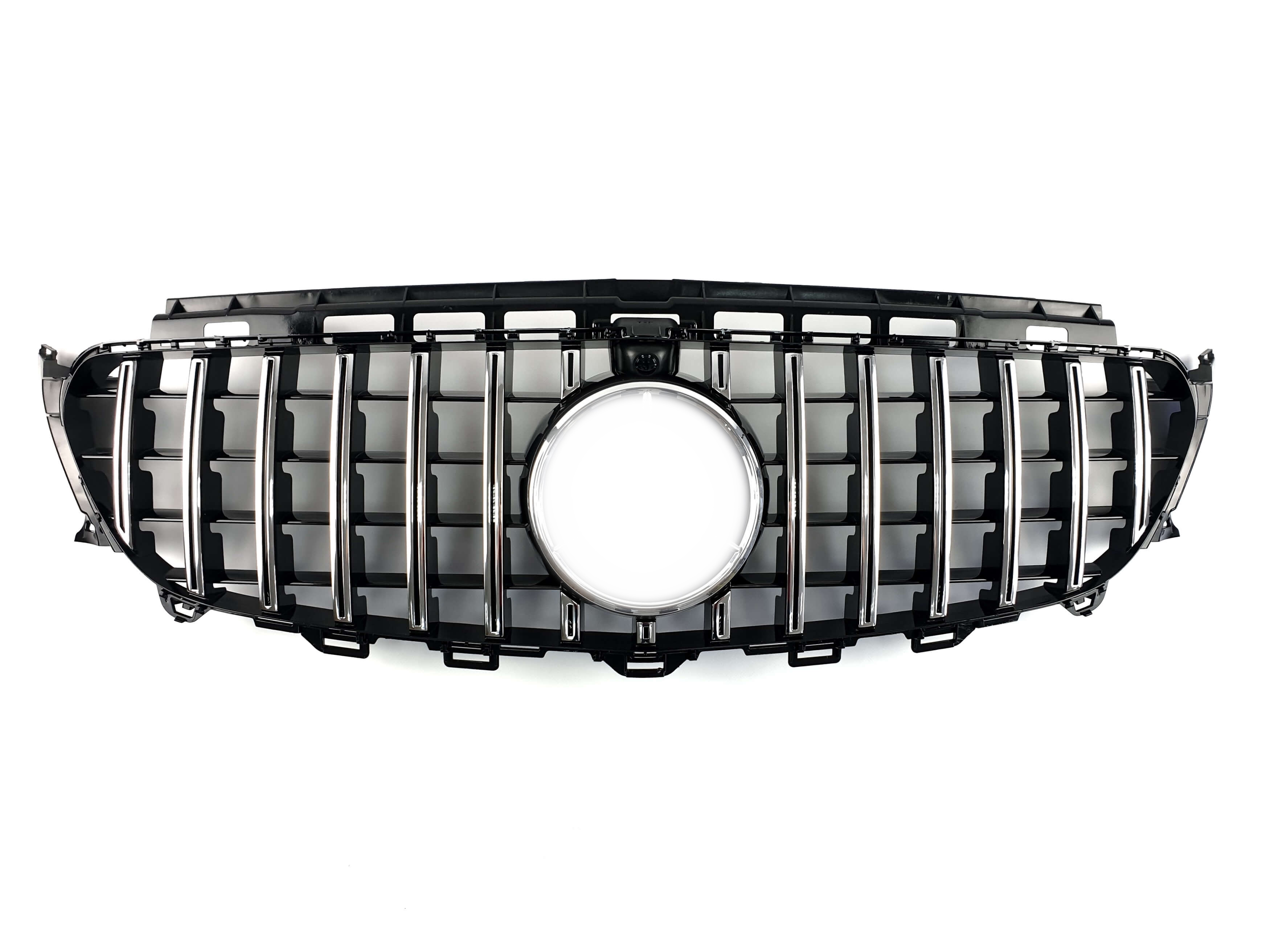 Решітка радіатора Chrome Black (з місцем під камеру) GT на Mercedes-Benz E-Class W213 2016-2020 року
