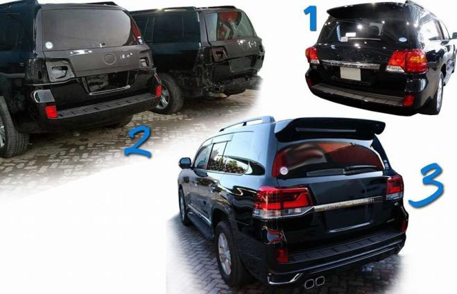 Комплект рестайлінгу з LC200 2008-2015 на LC 2016- Comfort 4