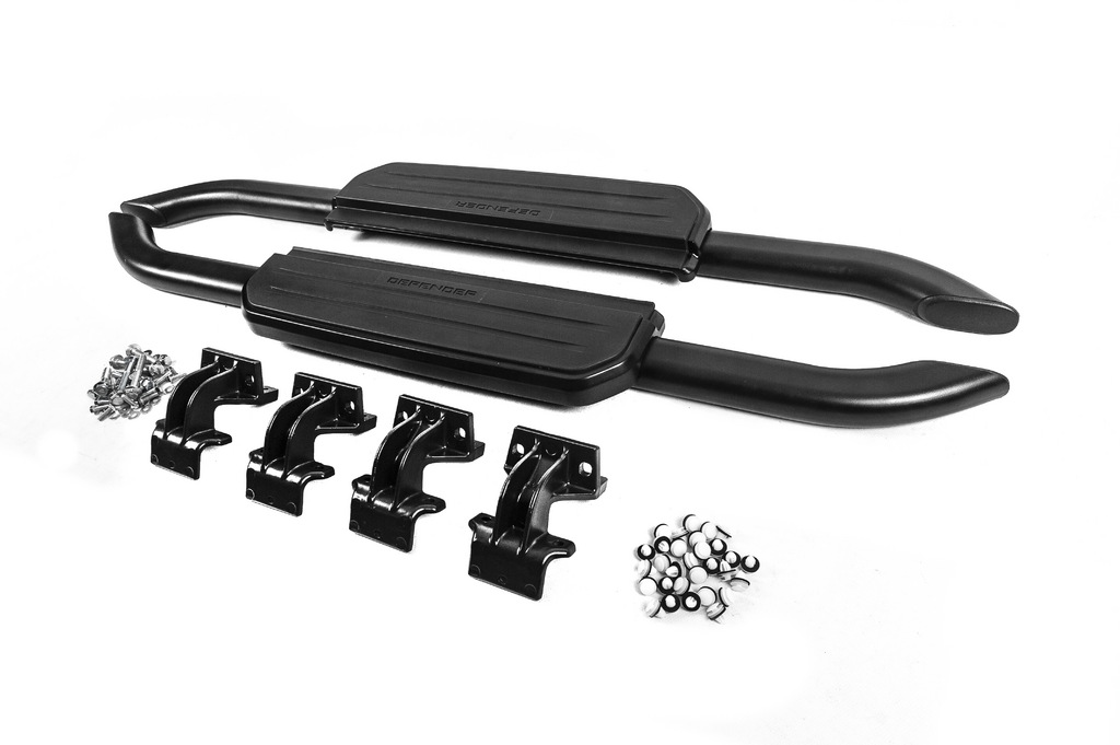 Бокові пороги OEM Black (для 90, 2 шт) 3