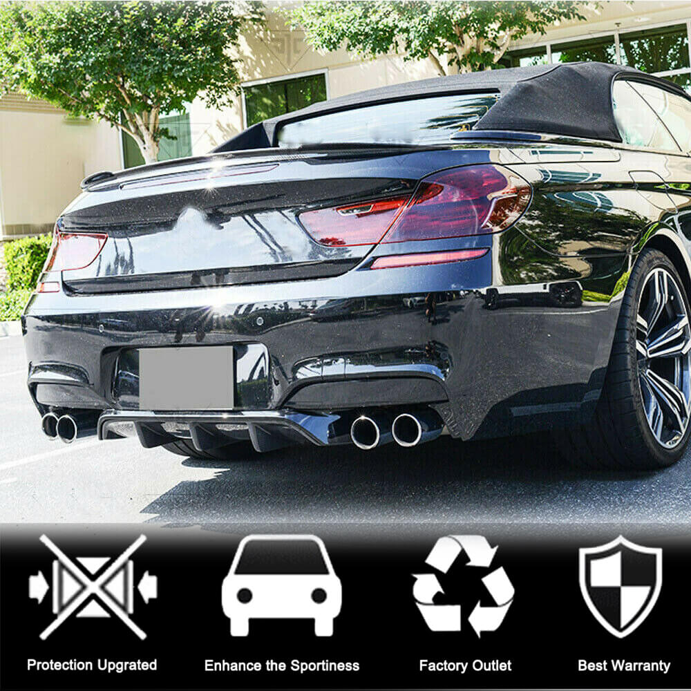 Дифузор заднього бампера V2 (для M6, Карбон) 2