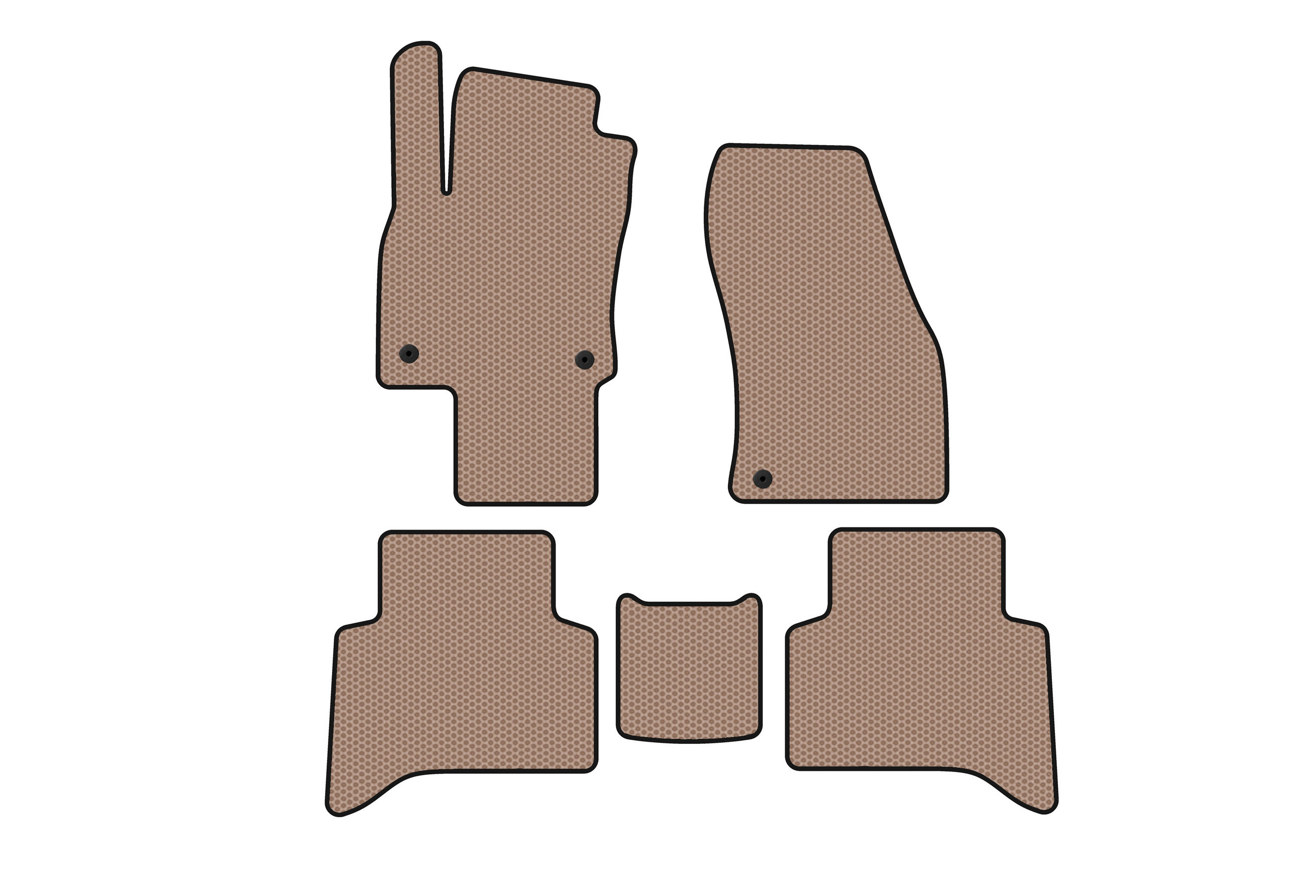 Гумові килимки Carsuit (5-ти місний, бежевий)