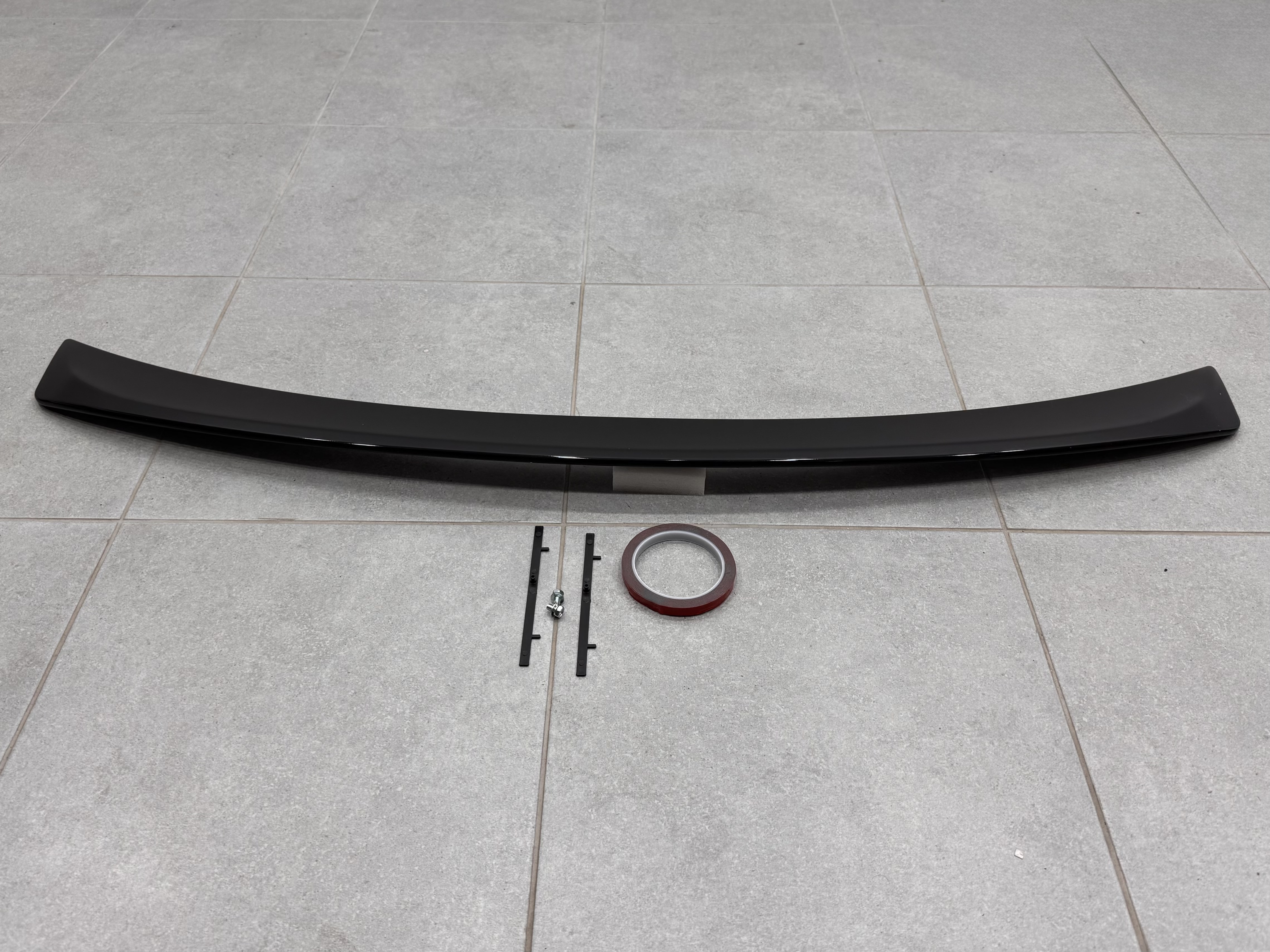 Спойлер лип на багажник Toyota Avalon 2006-2010 ABS пластик, колір чорний 4