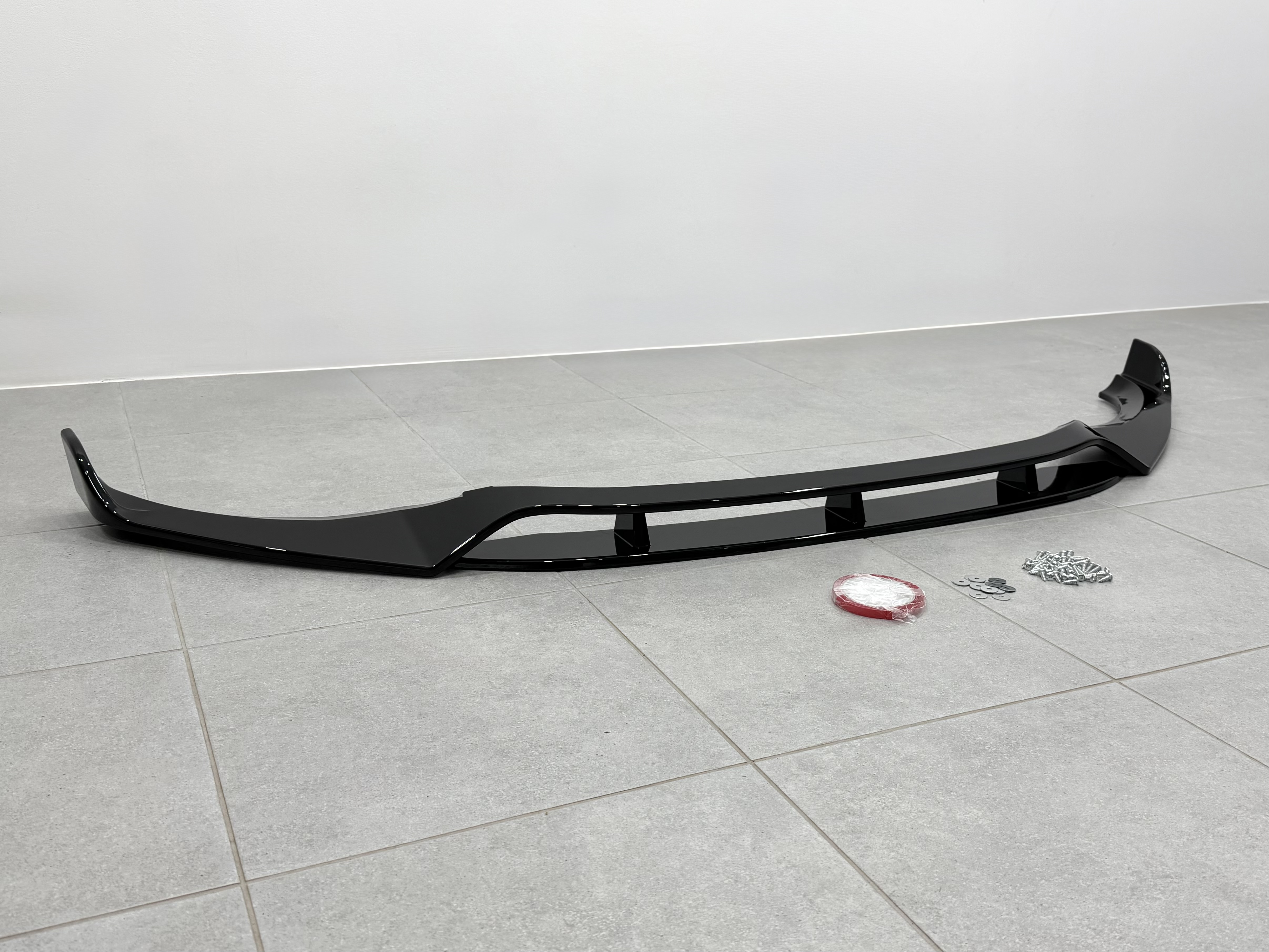 Юбка накладка переднього бампера M Performance BMW X3 G01 / X4 G02 2018-2021, ABS пластик колір чорний глянец 6