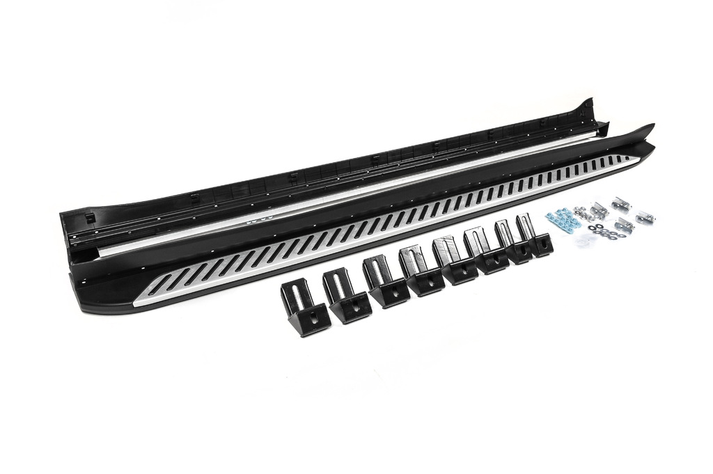 Бокові пороги OEM V1 (2 шт, алюміній + пластик)