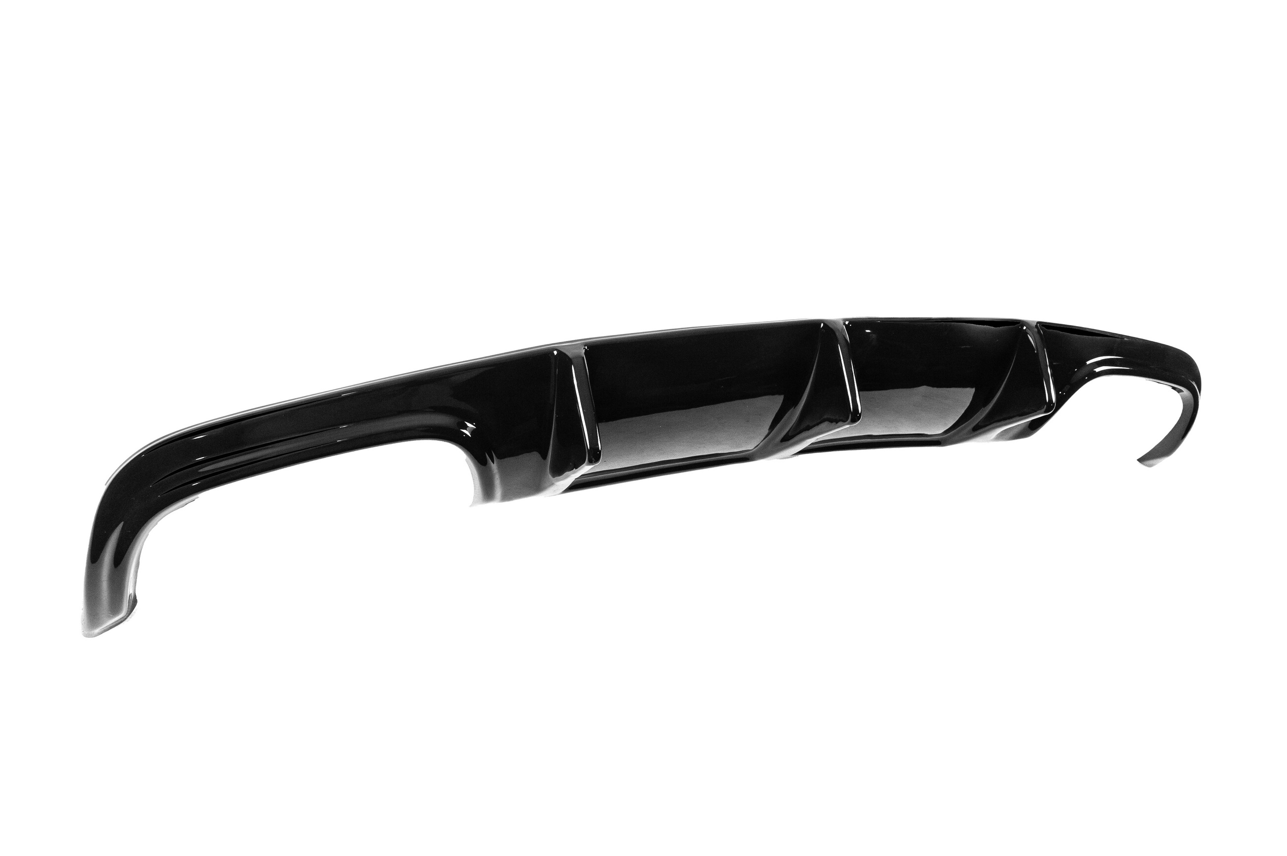 Задній дифузор (2007-2011, для AMG SD, чорний глянець) 5