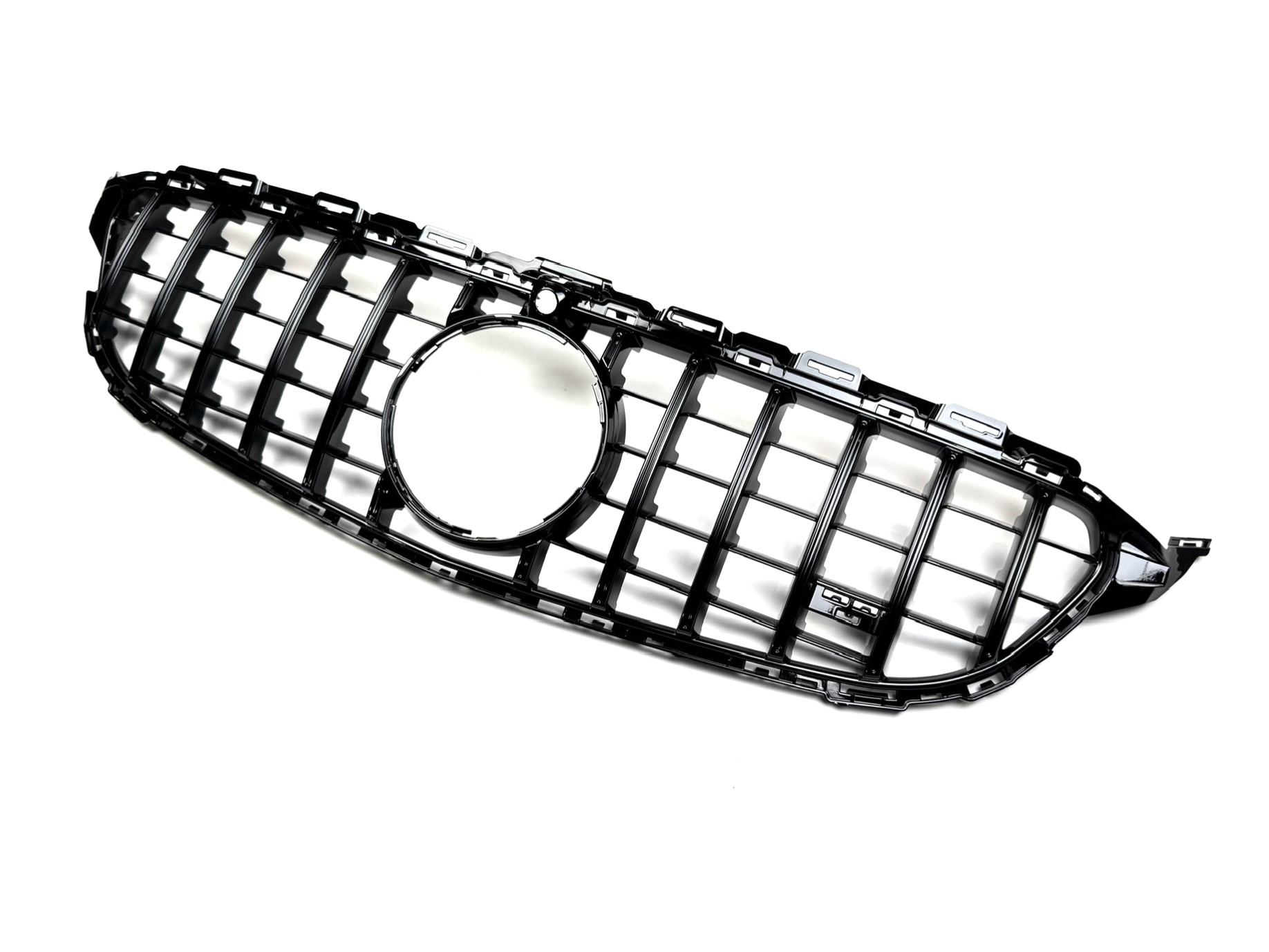 Решітка радіатора GT BLACK Mercedes C-Class W205 2014-2018 ПІД КАМЕРУ 3