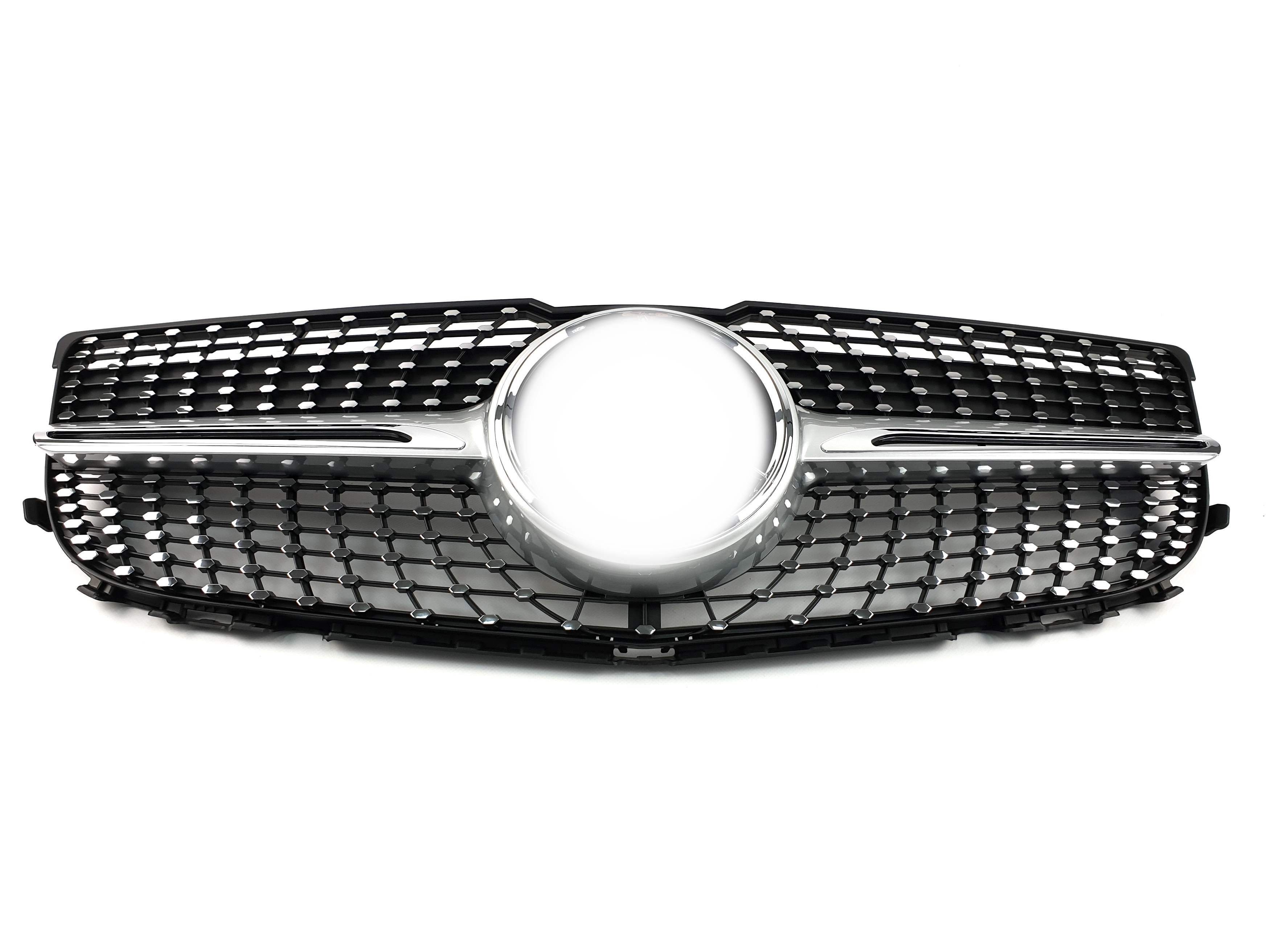 Решітка радіатора Diamond Silver на Mercedes-Benz GLK-Class X204 2012-2015 року 2