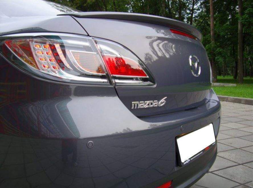 Спойлер ліп на багажник Mazda 6 2008-2012 седан ABS пластик 2