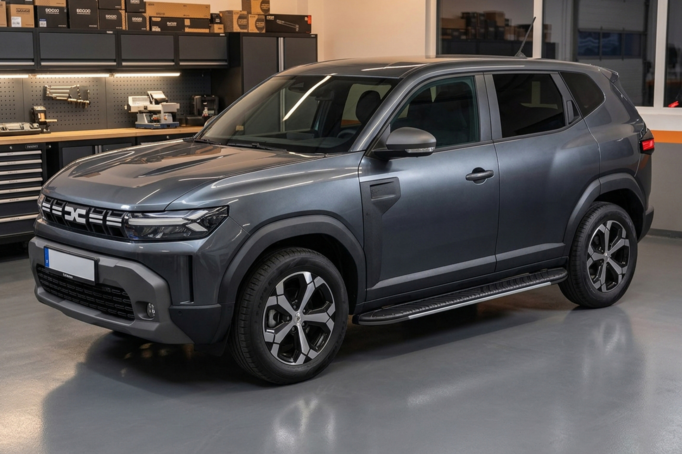 Бокові пороги Bosphore Grey (2 шт., алюміній)