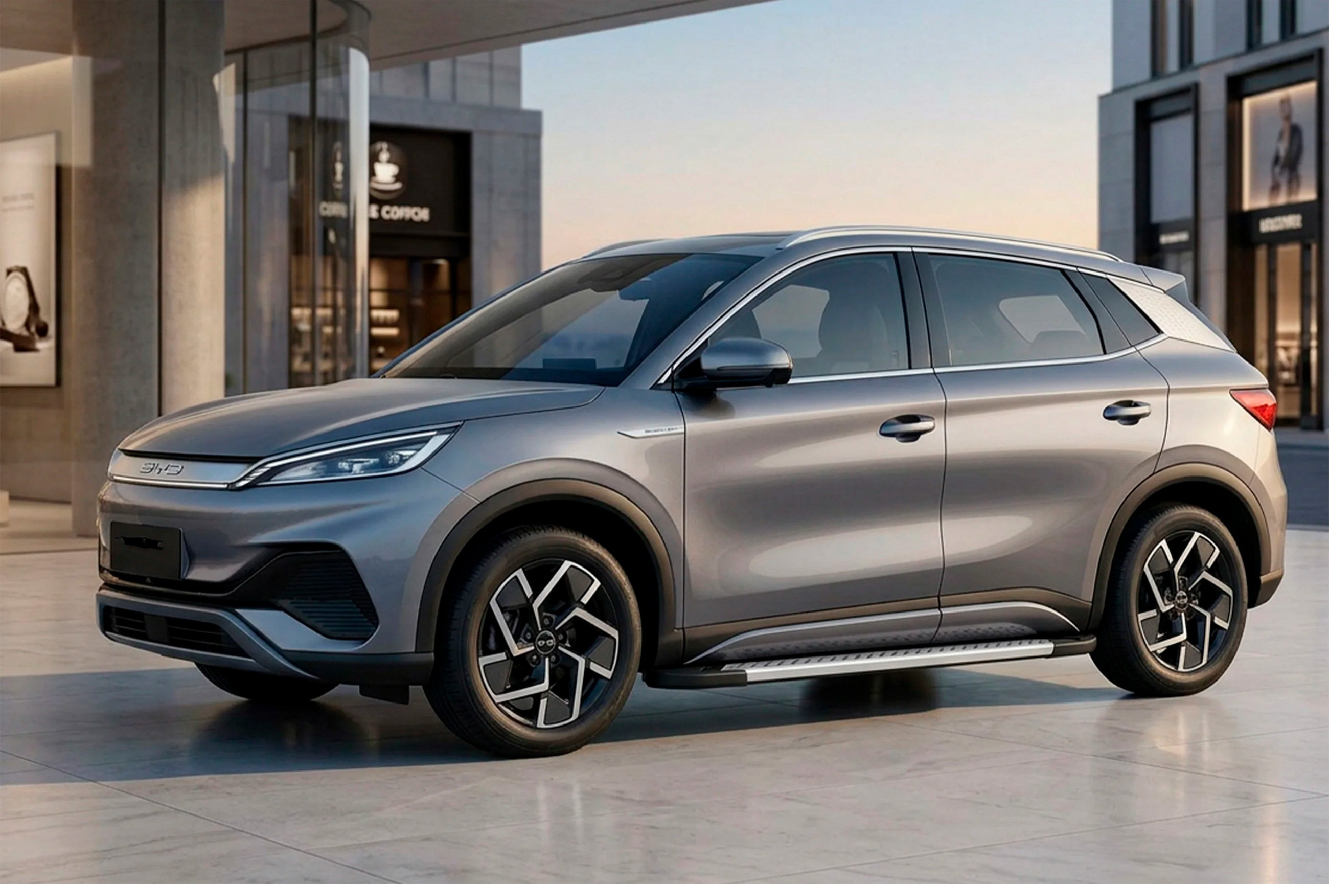 Бокові пороги Vision New Grey (2 шт., Алюміній)