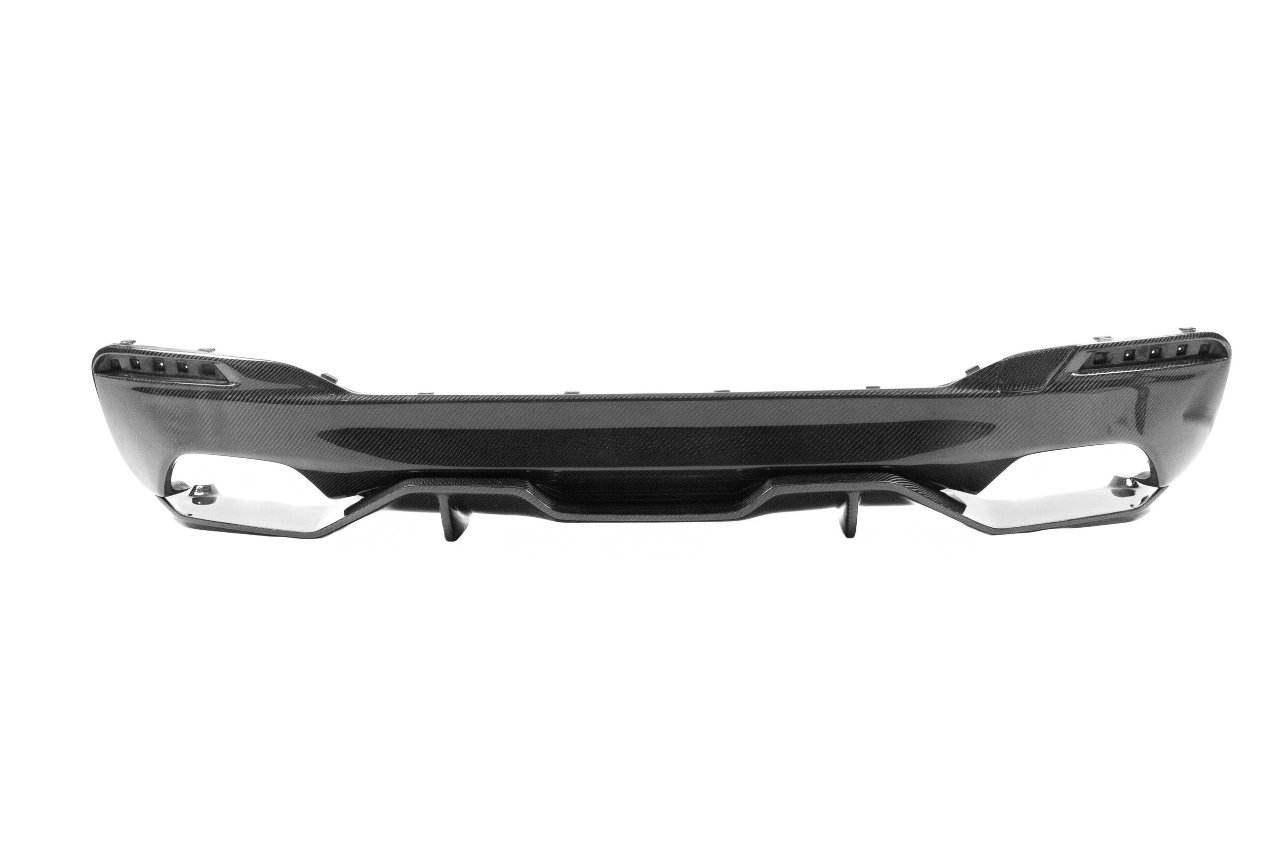 Дифузор заднього бампера V4 (для M-Sport/M5 F90, Карбон) 4