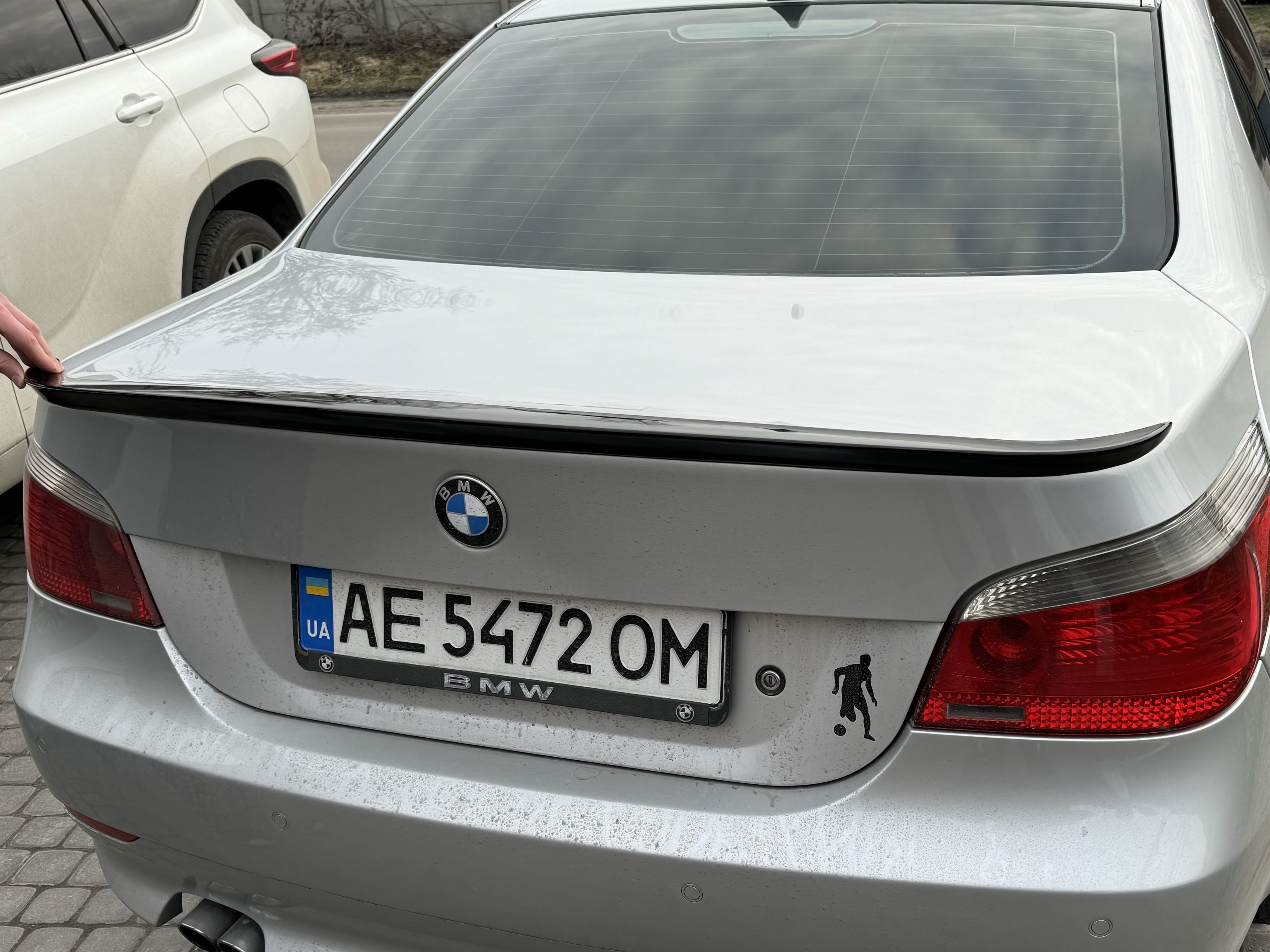 Спойлер лип багажника BMW series 5 E60 2004-2009 ABS пластик, колір чорний глянець 4