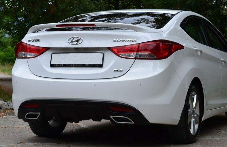 Спойлер на багажник Hyundai Elantra MD 2010-2015 зі стоп сигналом ABS пластик 5