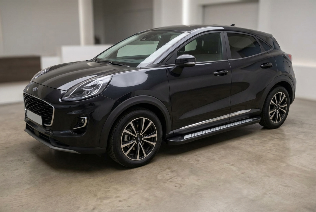 Бокові пороги Vision New Black (2 шт., Алюміній)
