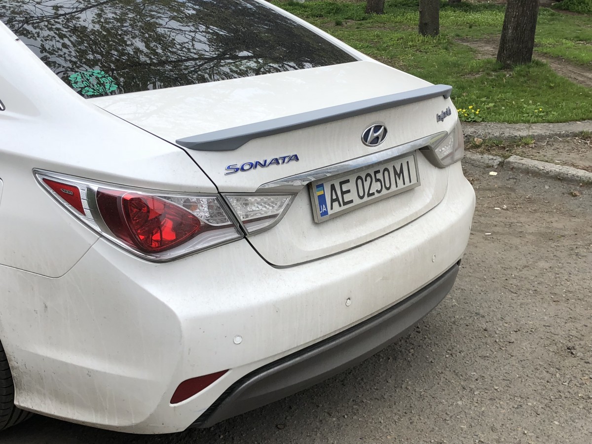 Спойлер ліп багажника Hyundai Sonata 2010-2014 АБС пластик під фарбування 6
