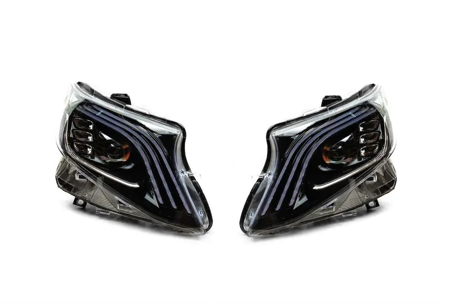 Передні фари Maybach-дизайн LED (для V-class, 2 шт) 5