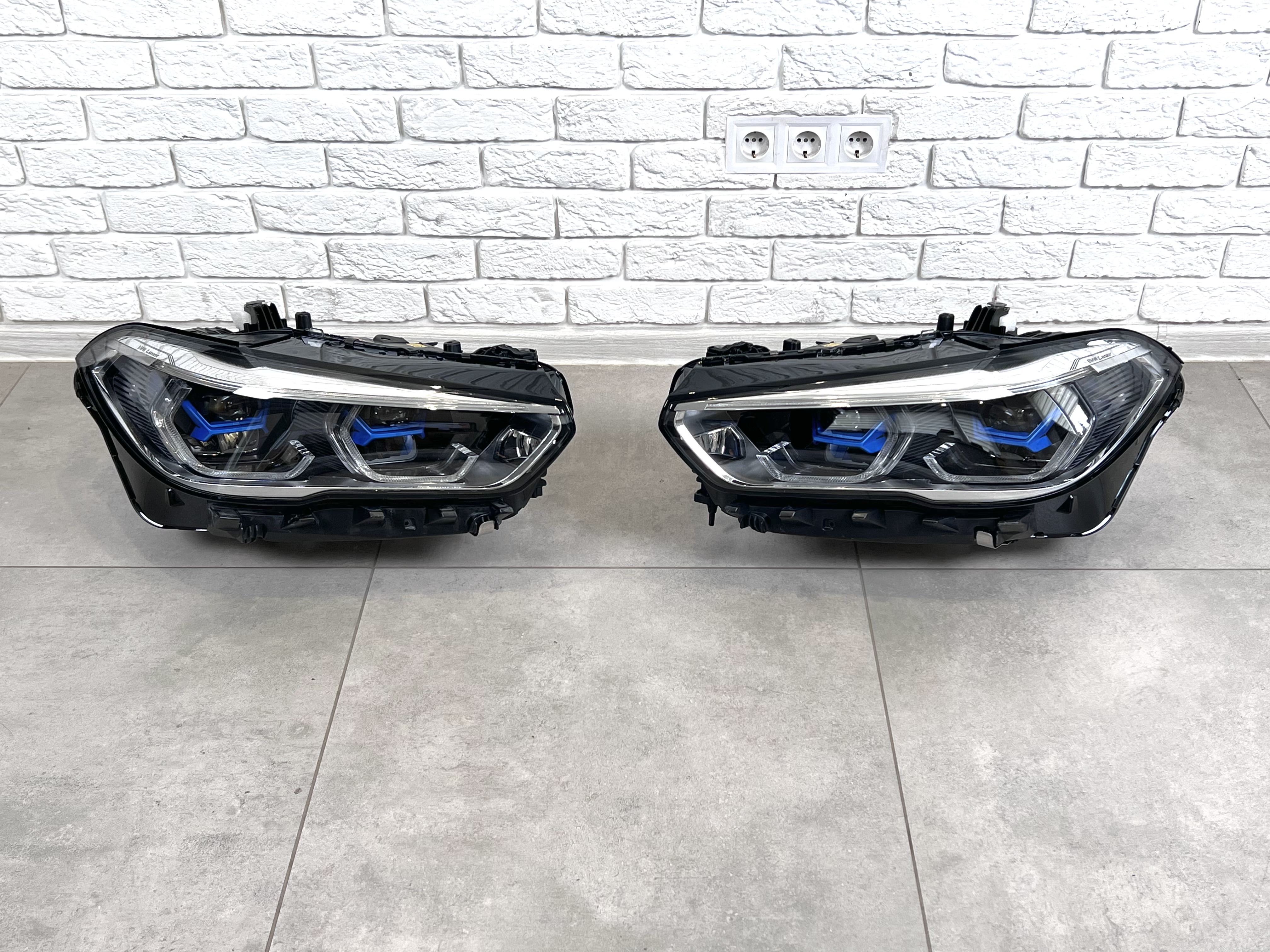Фари Laser BMW X5 G05 F95 / X6 G06 F96 до рестайлінгу 2018-2022 2шт. комплектні з блоками 2