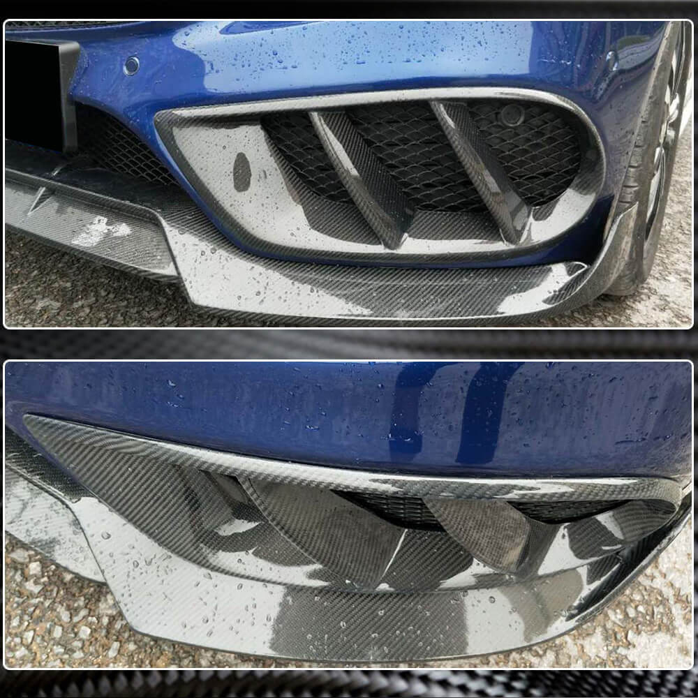 Накладки на протитуманки (для C43 AMG 2015-2019, Карбон) 3