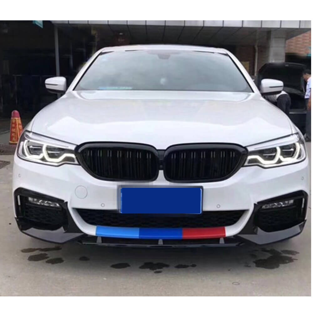 Накладки на передній бампер Flap V1 (для M-Sport 2017-2020, Карбон) 2