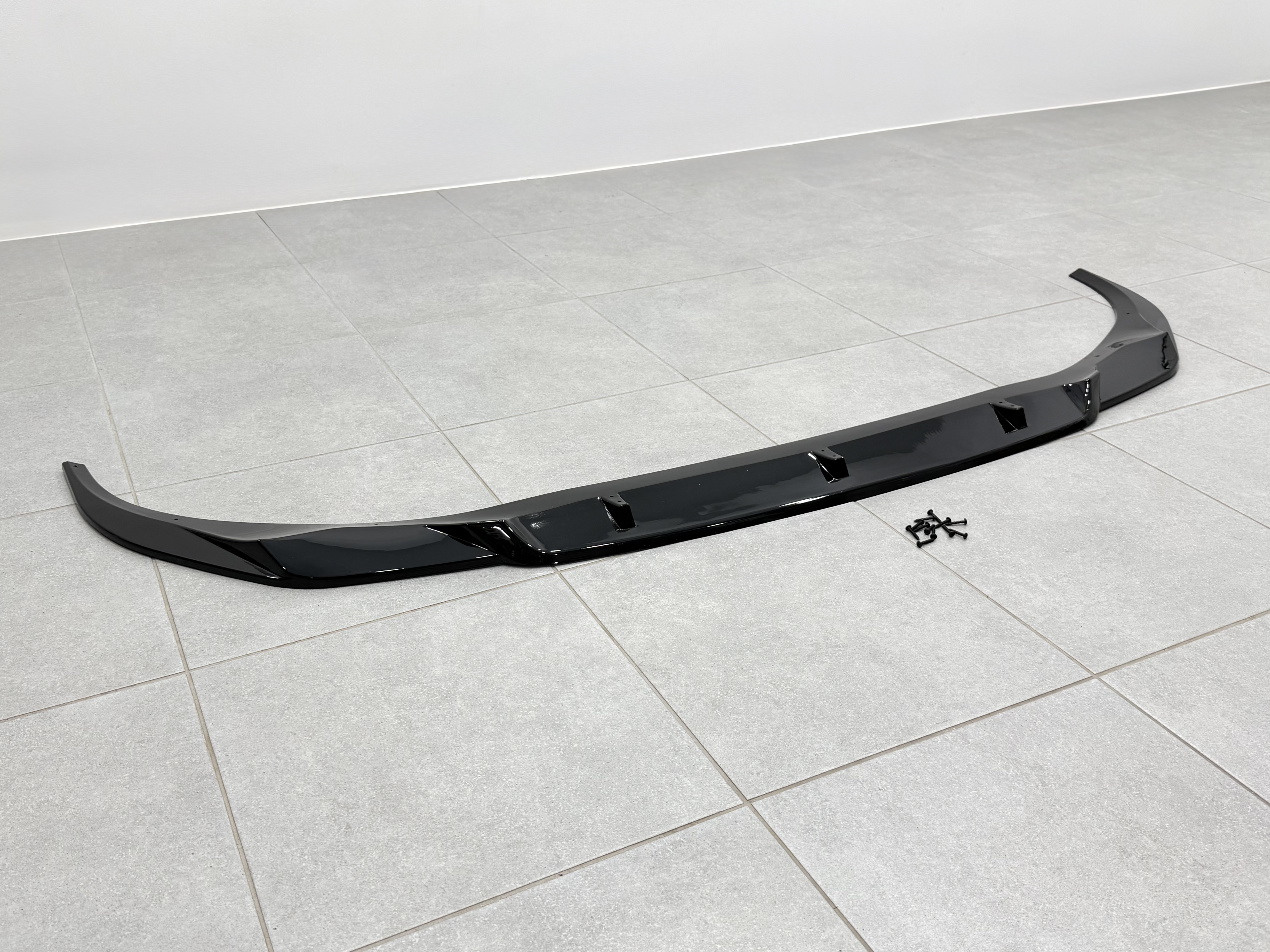 Юбка переднього бампера M-Performance для BMW 7 series G11 G12 2019-2022 ABS пластик, чорний глянець 4