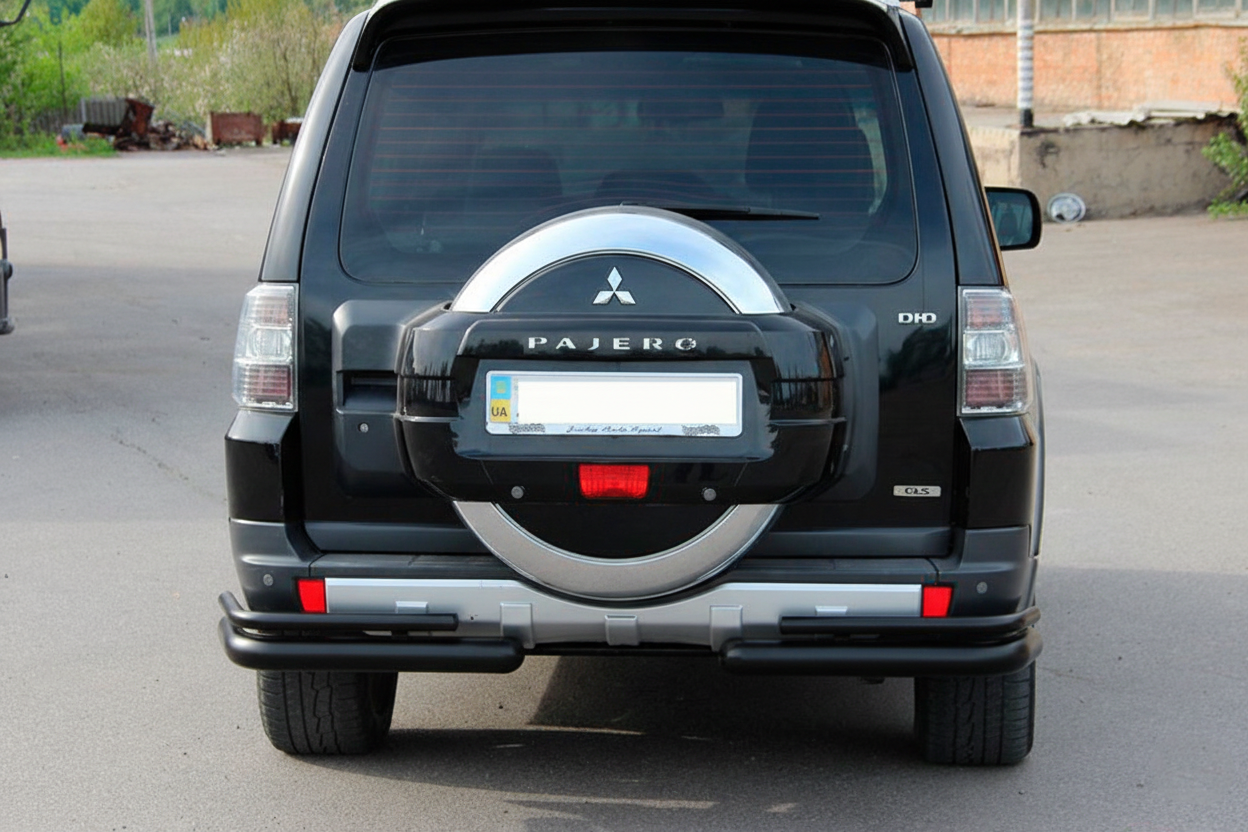 Задня дуга AK003 Подвійний Black (нерж.) 3