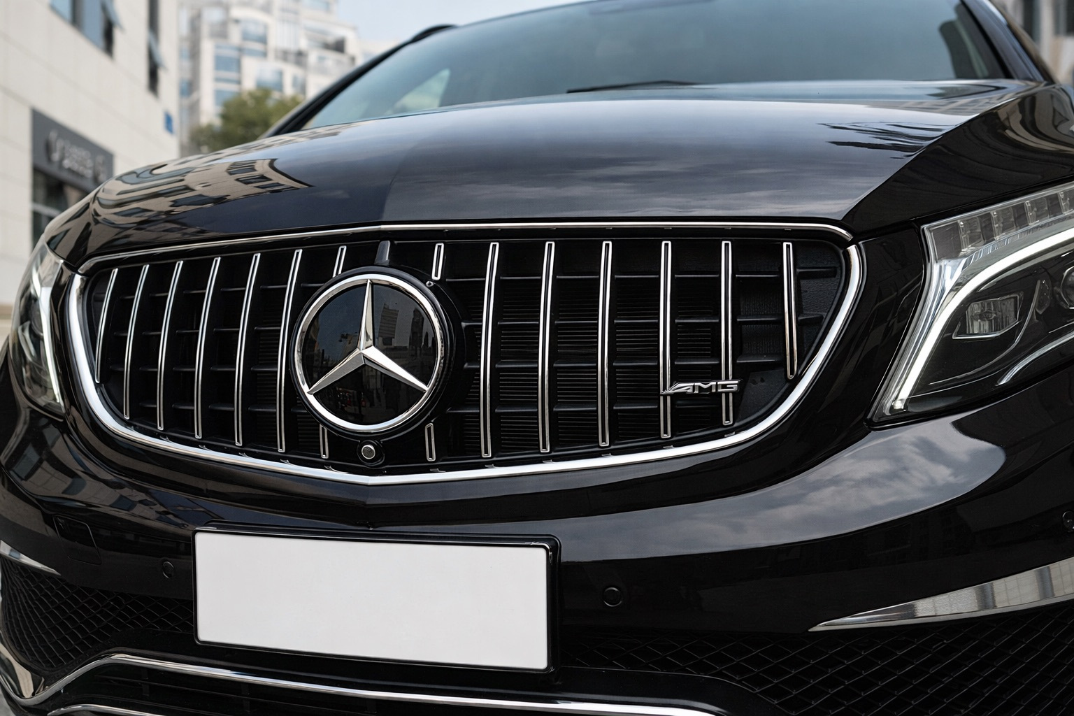 Передня решітка GT Panamericana Chrome (2014-2019 для V-class) 2
