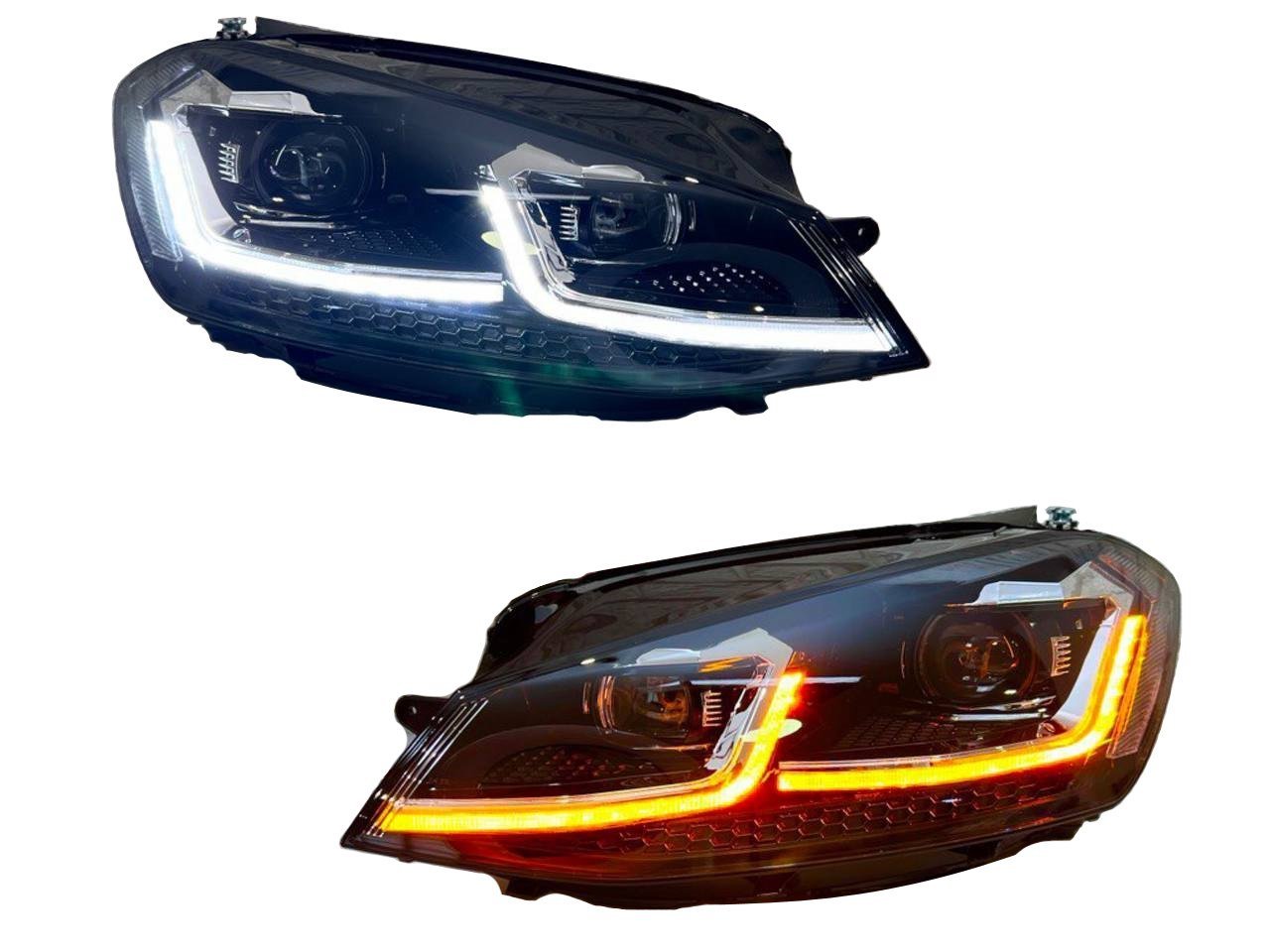 Передні LED фари для Volkswagen Golf 7 2014-2016 у стилі рестайлінг 7.5