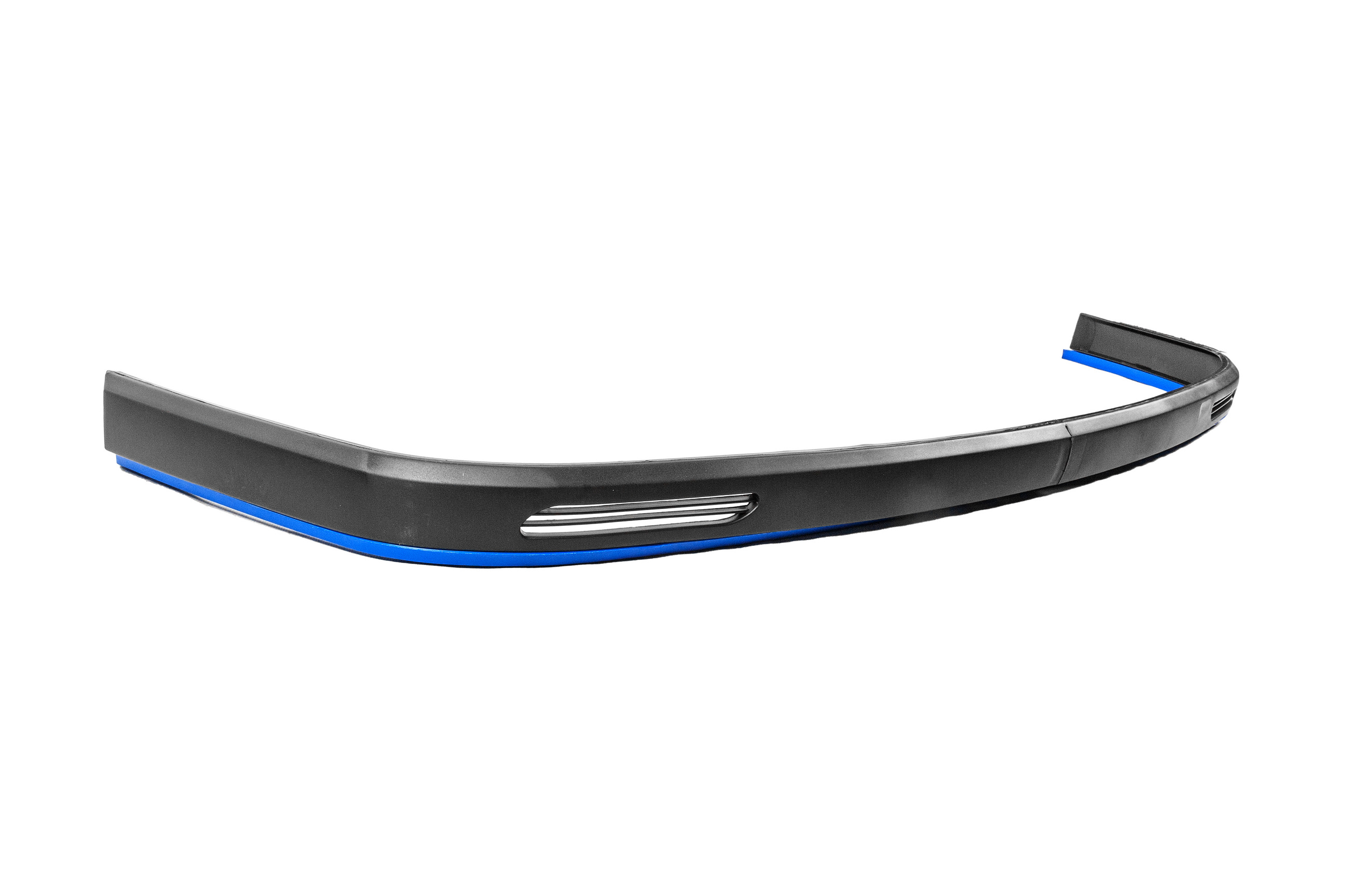 Універсальна передня Lip накладка Blue V-1 (ABS, чорний глянець) 3