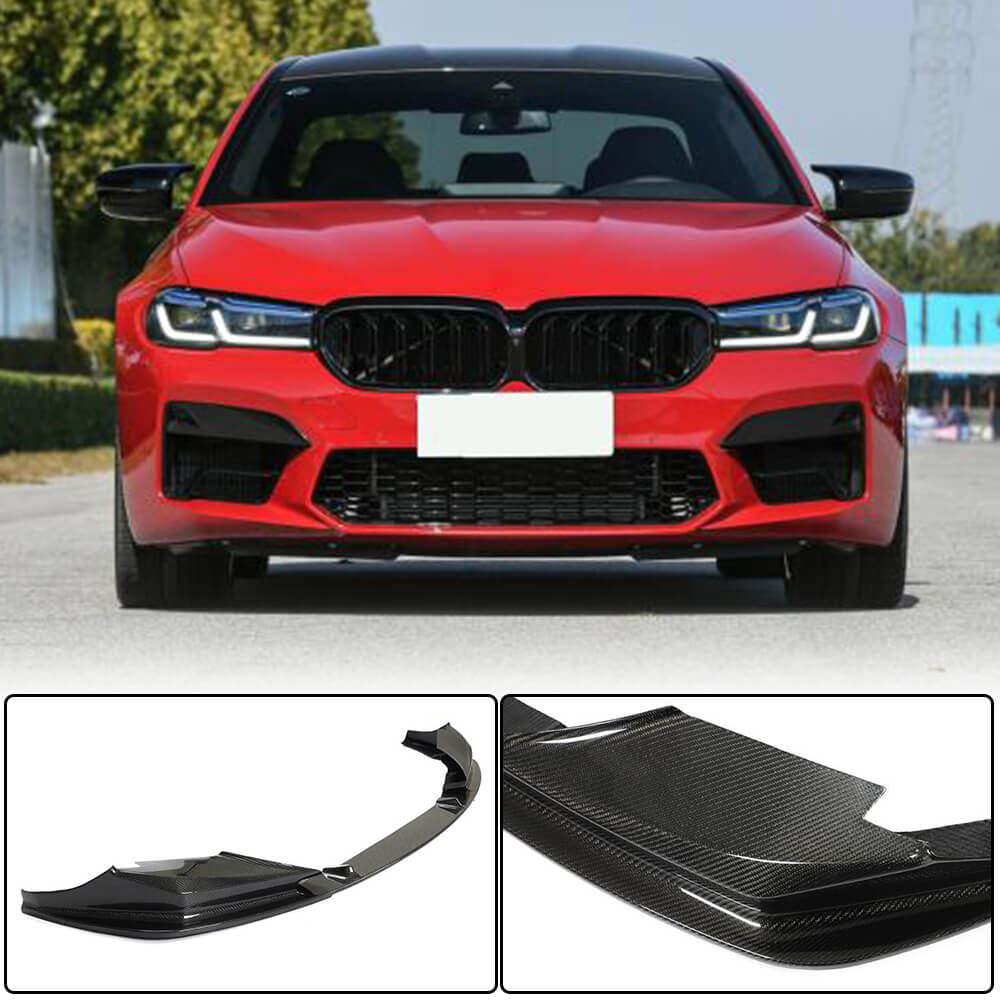Накладка на передній бампер Lip V2 (для M5 F90 2020-2024, Карбон)