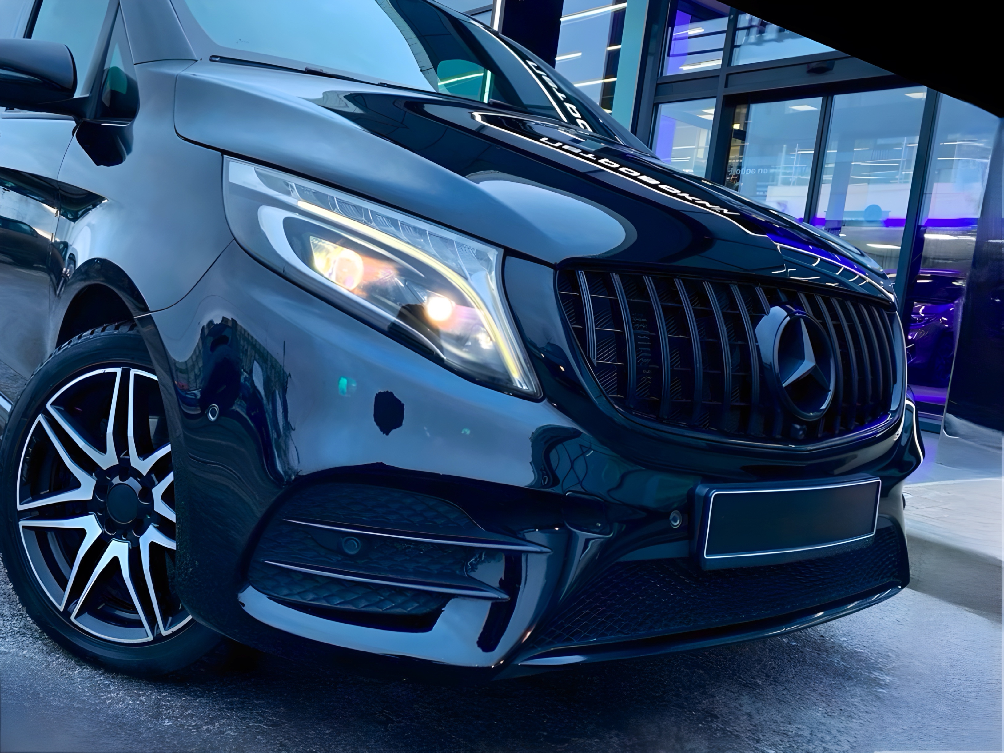 Решітка радіатора GT BLACK Mercedes Benz V-class W447 2020-2023 ДЛЯ AMG 2