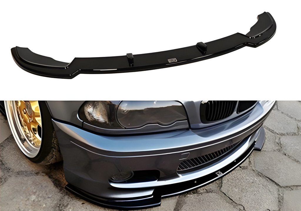Передня Lip накладка V-1 (Для M Sport, чорний глянець) 6