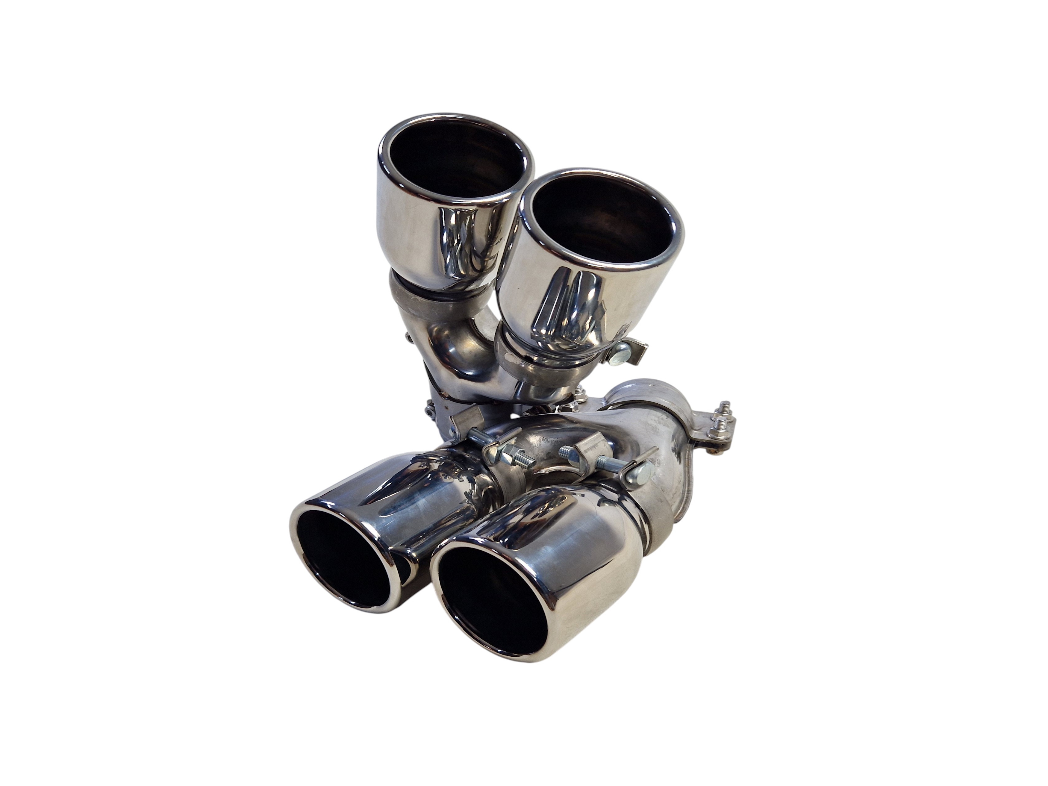 Насадки на вихлоп Chrome (стиль M5 F90) на BMW 5 Series G30 / G31 2017-2020 року 2