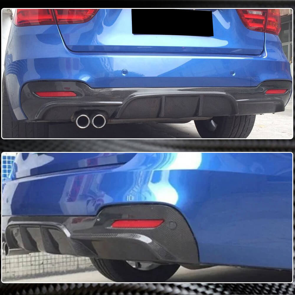 Дифузор заднього бампера V1 (для M-Sport, Карбон) 3